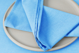 Arezzo 37 x 37 cm Servietten sky blue